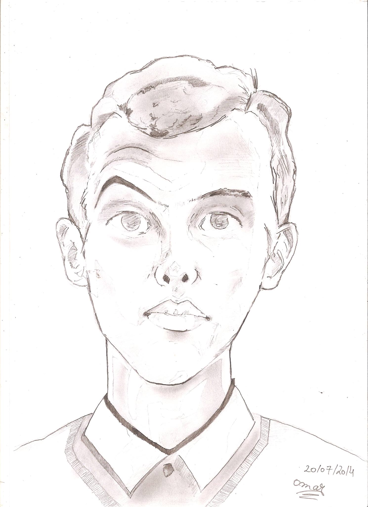 portrait au crayon