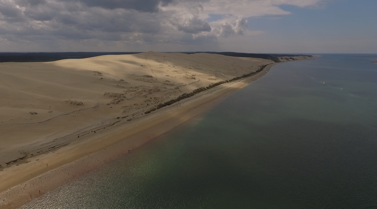 vue aérienne de la dune du Pyla