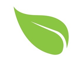 Logo représentant une feuille verte