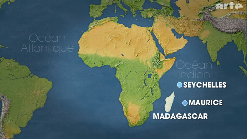 La situation de l'Ile Maurice dans le monde