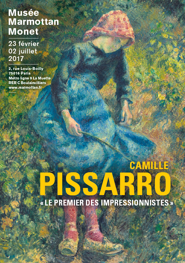 affiche de l'exposition Camille Pissaro, le premier des impressionistes